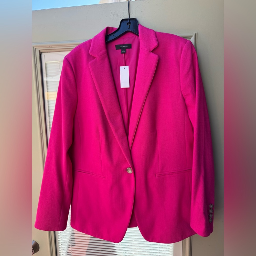 Ann Taylor Women's Bold Pink Blazer